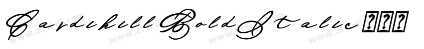Cardihill BoldItalic字体转换